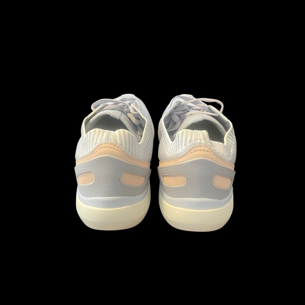 Vionic Women's Light Gray and Pale Pink Sneakers - Picture 13 of 14
